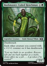 Bushmaster, Coiled Henchman (716) [Commander: Marvel Super Heroes]