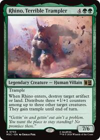 Rhino, Terrible Trampler (730) [Commander: Marvel Super Heroes]