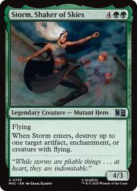 Storm, Shaker of Skies (733) [Commander: Marvel Super Heroes]