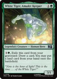 White Tiger, Amulet Keeper (736) [Commander: Marvel Super Heroes]