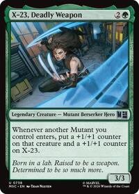 X-23, Deadly Weapon (738) [Commander: Marvel Super Heroes]