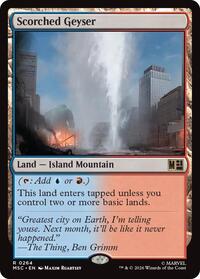 Scorched Geyser (264) [Commander: Marvel Super Heroes]