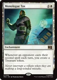 Monologue Tax (139) [Commander: Marvel Super Heroes]
