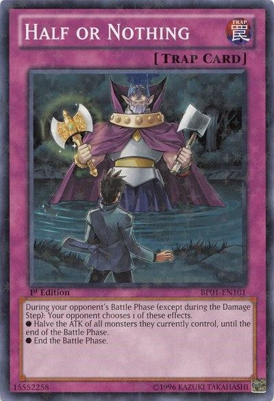 Half or Nothing (Starfoil) (BP01-EN101) [Battle Pack: Epic Dawn]