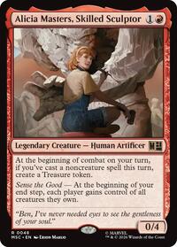 Alicia Masters, Skilled Sculptor (Surge Foil) (48) [Commander: Marvel Super Heroes]