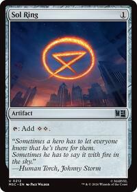 Sol Ring (0212) (Surge Foil) (212) [Commander: Marvel Super Heroes]