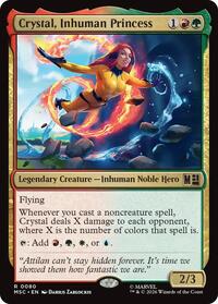 Crystal, Inhuman Princess (Surge Foil) (80) [Commander: Marvel Super Heroes]