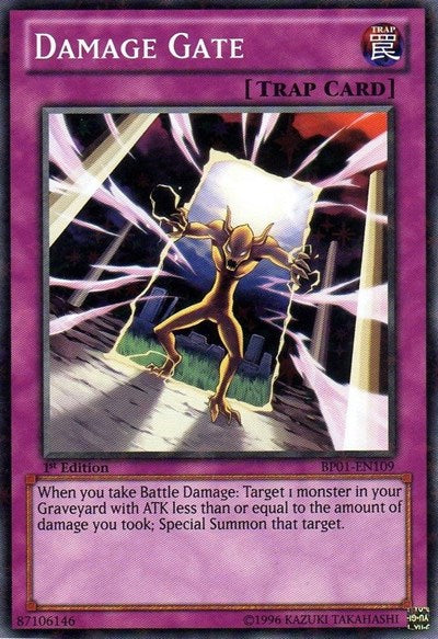 Damage Gate (Starfoil) (BP01-EN109) [Battle Pack: Epic Dawn]