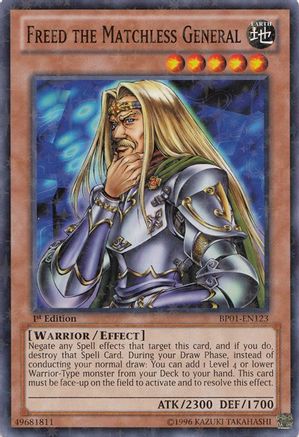 Freed the Matchless General (Starfoil) (BP01-EN123) - Battle Pack: Epic Dawn 1st Edition
