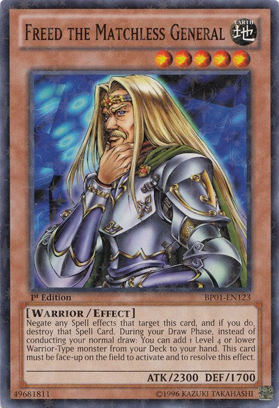 Freed the Matchless General (Starfoil) (BP01-EN123) [Battle Pack: Epic Dawn]