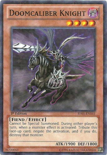 Doomcaliber Knight (Starfoil) (BP01-EN141) [Battle Pack: Epic Dawn]