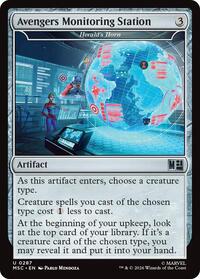 Avengers Monitoring Station - Herald's Horn (Surge Foil) (287) [Commander: Marvel Super Heroes]