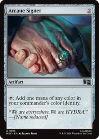 Arcane Signet (0193) (Surge Foil) (193) [Commander: Marvel Super Heroes]