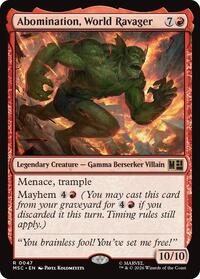 Abomination, World Ravager (47) [Commander: Marvel Super Heroes]