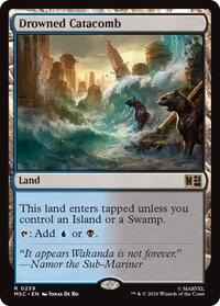 Drowned Catacomb (Surge Foil) (239) [Commander: Marvel Super Heroes]