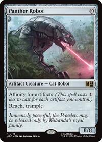 Panther Robot (Surge Foil) (113) [Commander: Marvel Super Heroes]