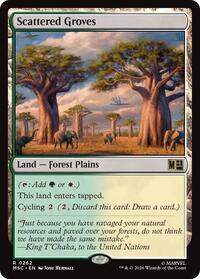 Scattered Groves (Surge Foil) (262) [Commander: Marvel Super Heroes]