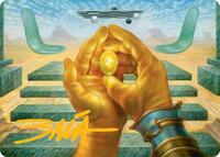 The Mind Stone Art Card (Gold-Stamped Signature) (3) [Art Series: Marvel Super Heroes]