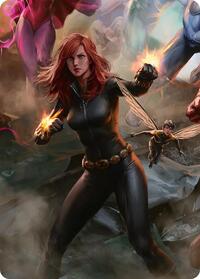 Black Widow, Intel Expert Art Card (4) [Art Series: Marvel Super Heroes]