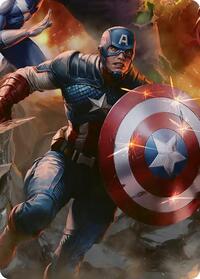 Captain America, Unbowed Art Card (5) [Art Series: Marvel Super Heroes]