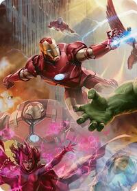 Iron Man, Futurist Paragon Art Card (1) [Art Series: Marvel Super Heroes]