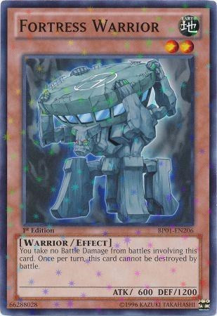 Fortress Warrior (Starfoil) (BP01-EN206) [Battle Pack: Epic Dawn]