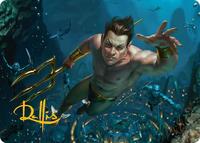 Namor the Sub-Mariner Art Card (Gold-Stamped Signature) (6) [Art Series: Marvel Super Heroes]