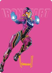 Ironheart, Clever Champion Art Card (Gold-Stamped Signature) (23) [Art Series: Marvel Super Heroes]