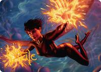 The Wasp, Winsome Avenger Art Card (Gold-Stamped Signature) (32) [Art Series: Marvel Super Heroes]