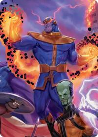 Thanos, Death's Consort Art Card (8) [Art Series: Marvel Super Heroes]
