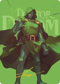 Doctor Doom Art Card (Gold-Stamped Signature) (24) [Art Series: Marvel Super Heroes]