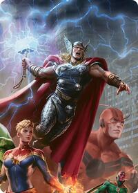 Thor, Guardian of Midgard Art Card (3) [Art Series: Marvel Super Heroes]