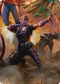 Hawkeye, Trick Shot Art Card (6) [Art Series: Marvel Super Heroes]
