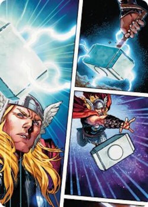 Mjolnir, Hammer of Thor Art Card (19) [Art Series: Marvel Super Heroes]