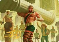 Hercules, Prince of Power Art Card (Gold-Stamped Signature) (13) [Art Series: Marvel Super Heroes]