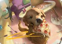 Lucky the Pizza Dog Art Card (Gold-Stamped Signature) (44) [Art Series: Marvel Super Heroes]