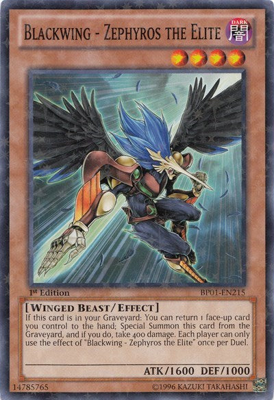 Blackwing - Zephyros the Elite (Starfoil) (BP01-EN215) [Battle Pack: Epic Dawn]