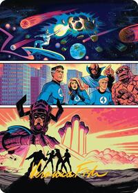 The Coming of Galactus Art Card (Gold-Stamped Signature) (20) [Art Series: Marvel Super Heroes]