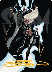 Storm, Windrider Art Card (Gold-Stamped Signature) (30) [Art Series: Marvel Super Heroes]
