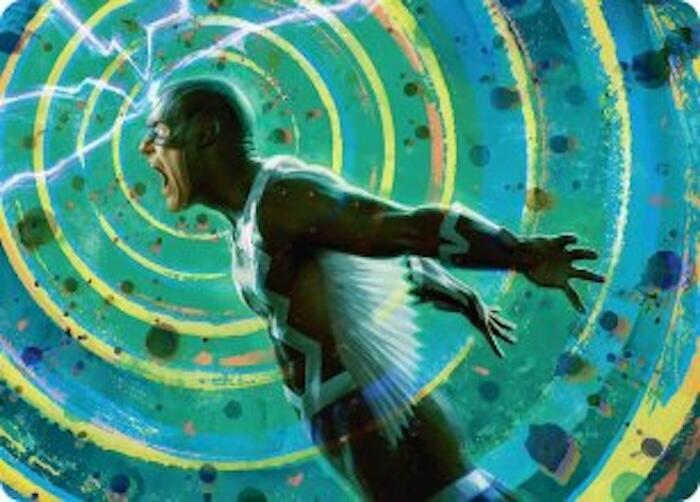 Black Bolt, Inhuman King Art Card (35) [Art Series: Marvel Super Heroes]