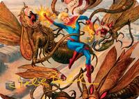 Captain Marvel, Apex Avenger Art Card (Gold-Stamped Signature) (36) [Art Series: Marvel Super Heroes]