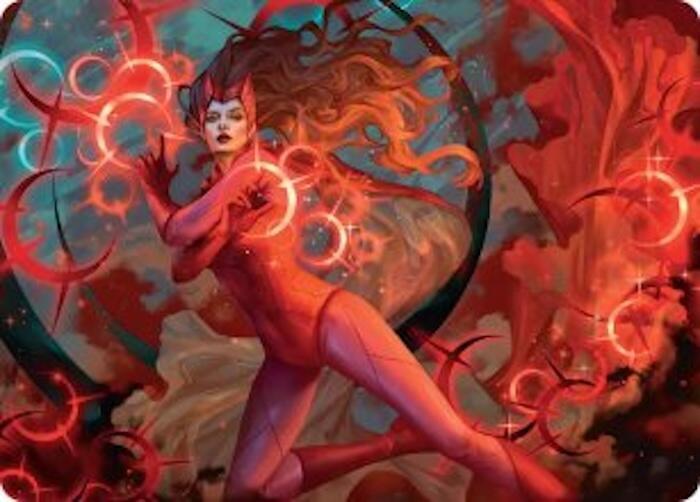 Scarlet Witch, Chaotic Avenger Art Card (38) [Art Series: Marvel Super Heroes]