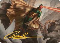The Vision Art Card (Gold-Stamped Signature) (15) [Art Series: Marvel Super Heroes]