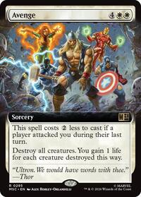 Avenge (Extended Art) (295) [Commander: Marvel Super Heroes]