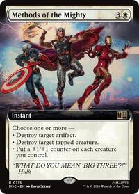 Methods of the Mighty (Extended Art) (315) [Commander: Marvel Super Heroes]