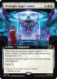 Midnight Angel Armor (Extended Art) (316) [Commander: Marvel Super Heroes]