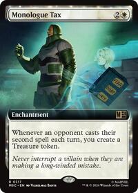 Monologue Tax (Extended Art) (317) [Commander: Marvel Super Heroes]