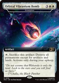 Orbital Vibranium Bomb - Scourglass (Extended Art) (318) [Commander: Marvel Super Heroes]