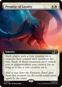 Promise of Loyalty (Extended Art) (319) [Commander: Marvel Super Heroes]