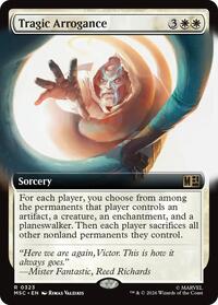 Tragic Arrogance (Extended Art) (323) [Commander: Marvel Super Heroes]